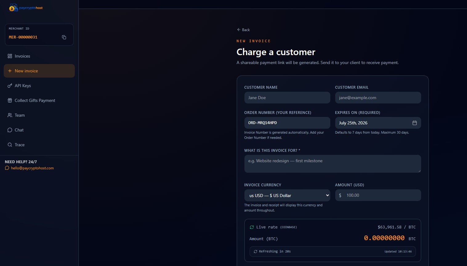 Wallet activated confirmation